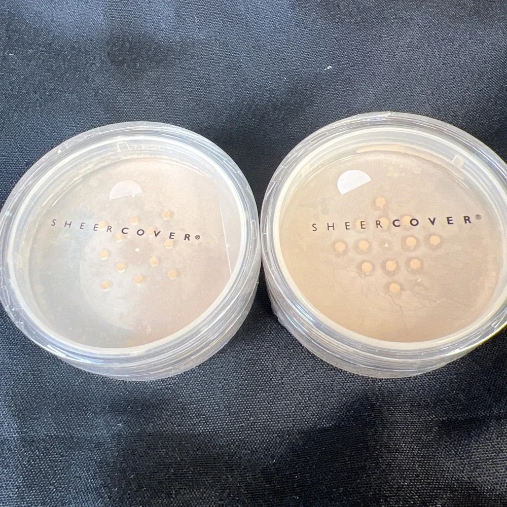 NOS- 2/ Sheer Cover LATTE Mineral FOUNDATION  Full Size 4g Factory Sealed SPF-15